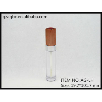Transparente & leeren Kunststoff Runde Lip Gloss Tube AG-LH, AGPM Kosmetikverpackungen, benutzerdefinierte Farben/Logo